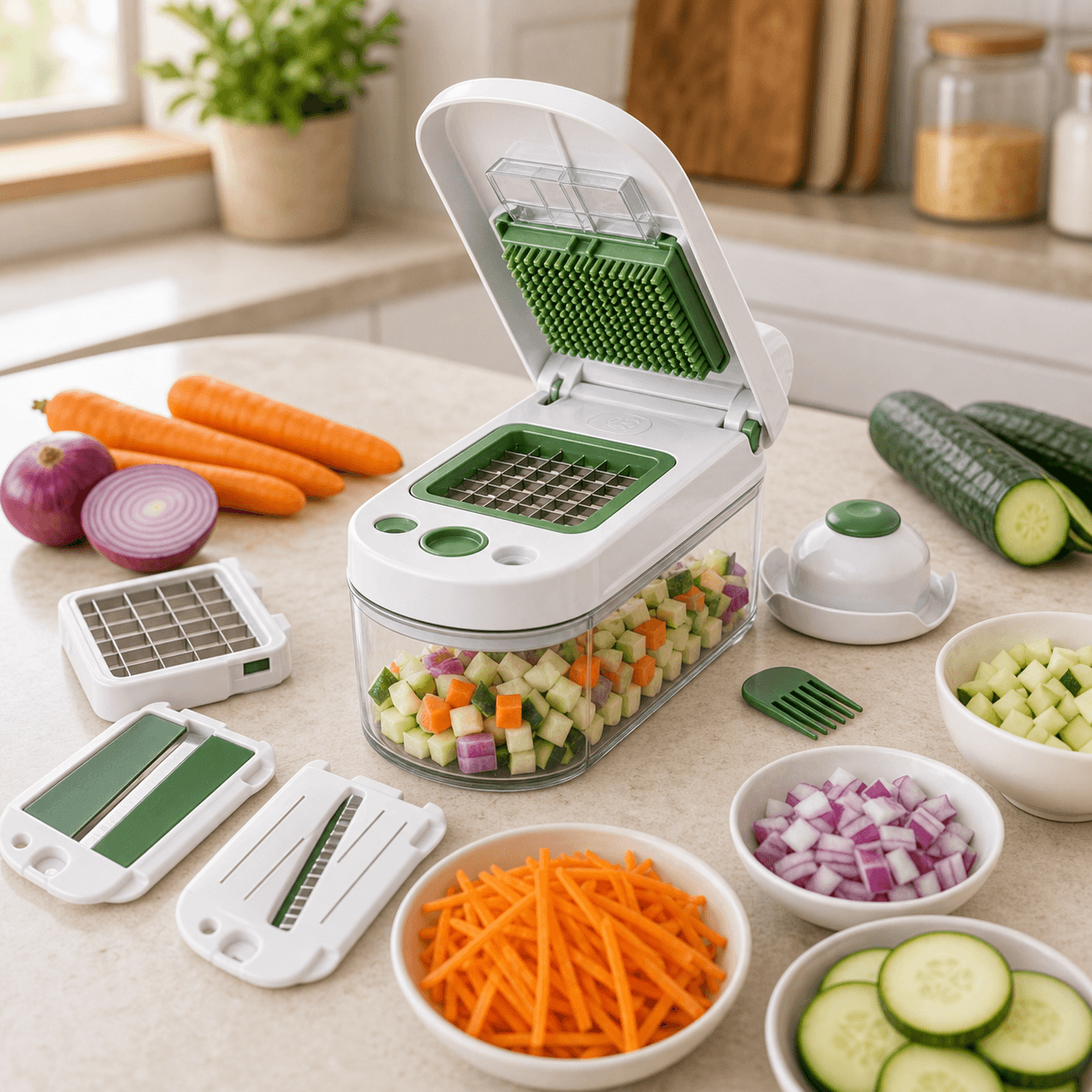 Cortador de Legumes Multifuncional 12 em 1