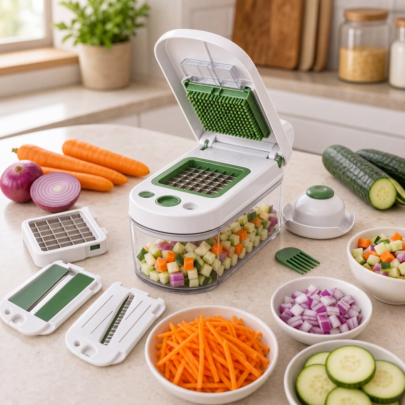 Cortador de Legumes Multifuncional 12 em 1