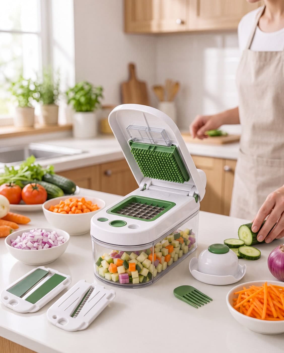 Cortador de Legumes Multifuncional 12 em 1