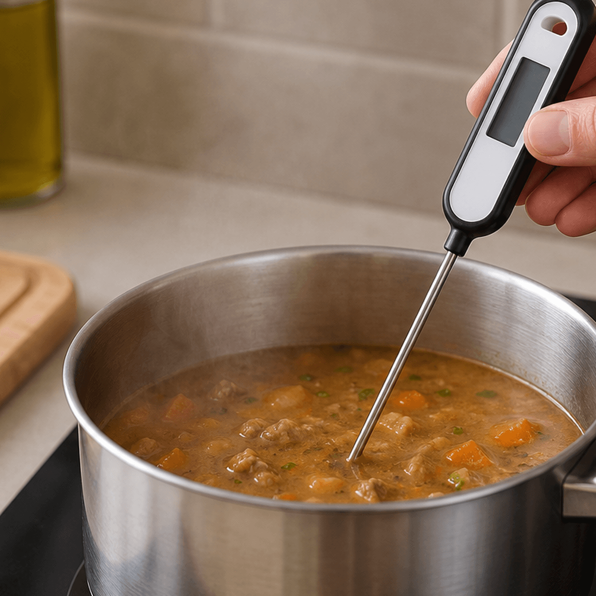 Termômetro Culinário Digital com detalhe das peças